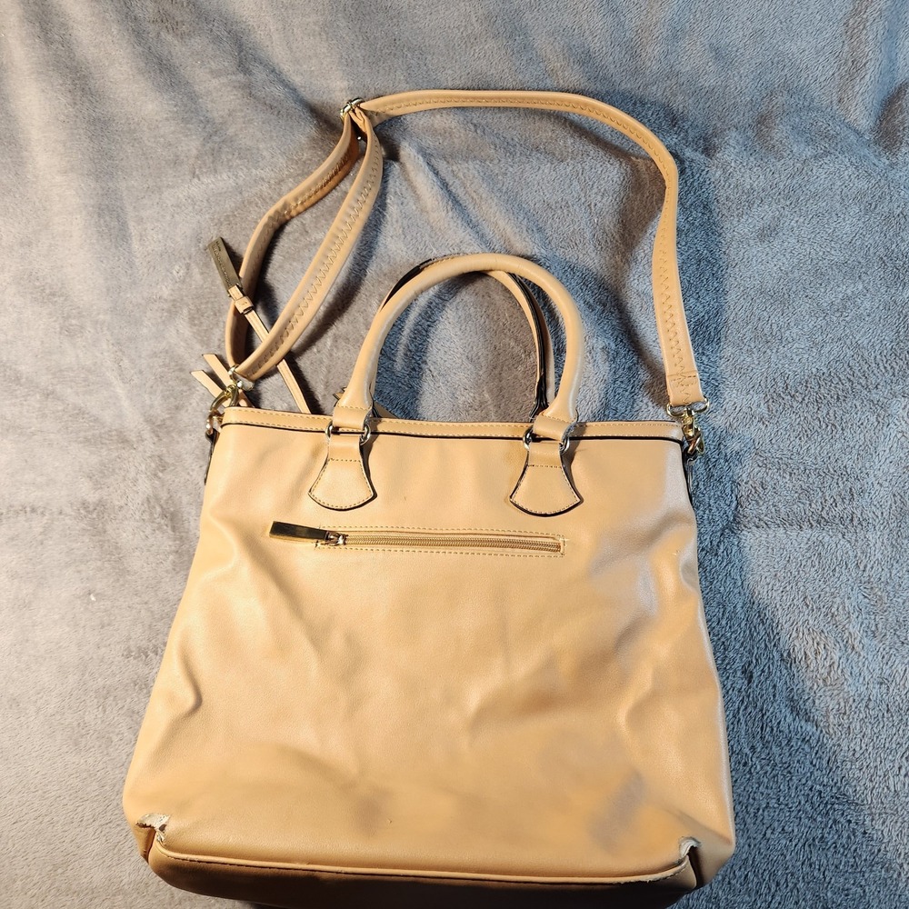 19V69 Italia‎ Versace Shoulder Bag Purse Beige Quilted Tassle Tote Satchel - Picture 2 of 13